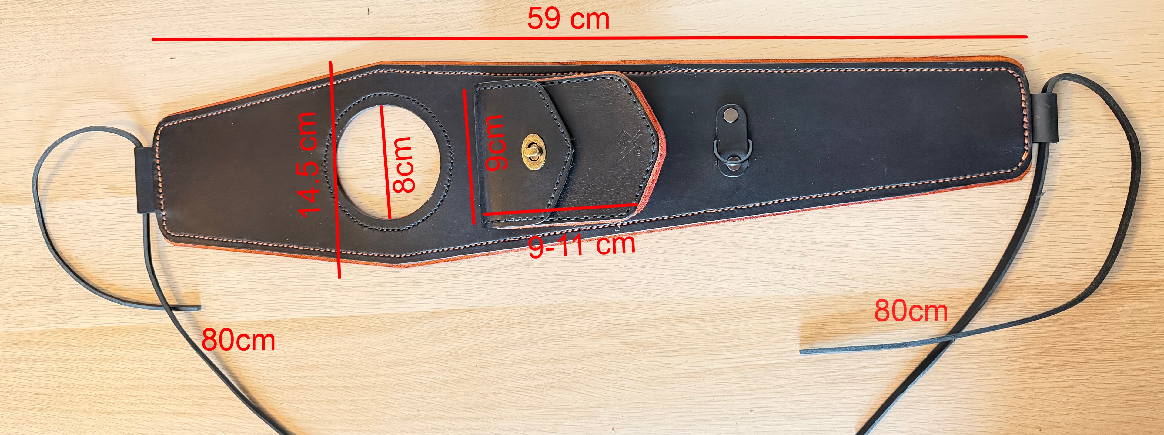 Handmade Leather Tank Bib for Harley-Davidson Sportster 883 – Utility Pocket &amp; Contrast Stitching